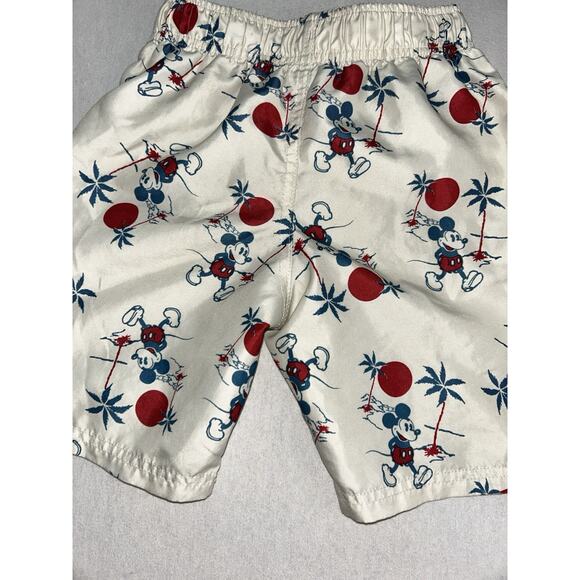 Disney Junk Food Mickey Mouse Swim Shorts Size Small (6/7)‎ Resortwear Swimsuit - Picture 7 of 9